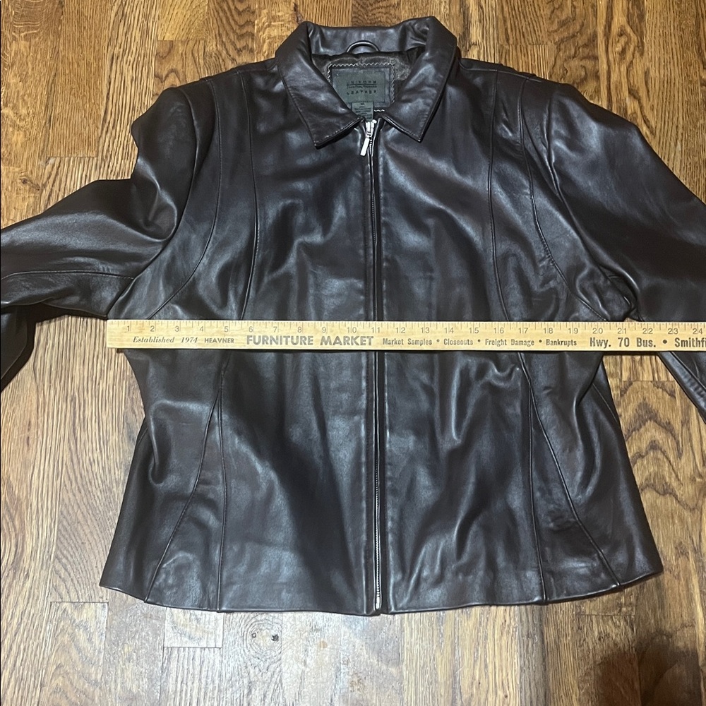 John Paul Richard Womens Brown Leather Jacket - Picture 4 of 5
